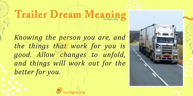 Trailer Dream Meaning