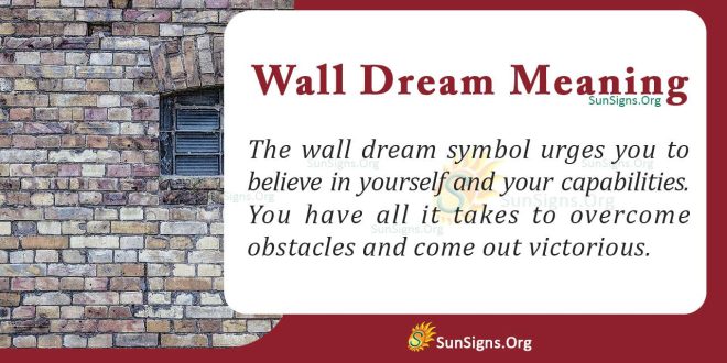 Wall Dream Meaning