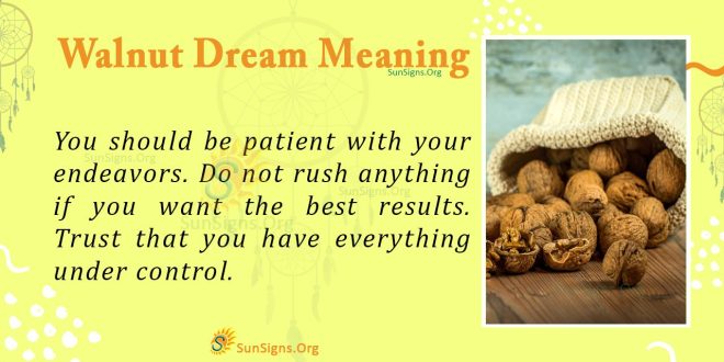 Walnut Dream Meaning