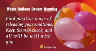 Water Balloon Dream Meaning