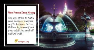 Water Fountain Dream Meaning