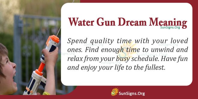 Water Gun Dream Meaning