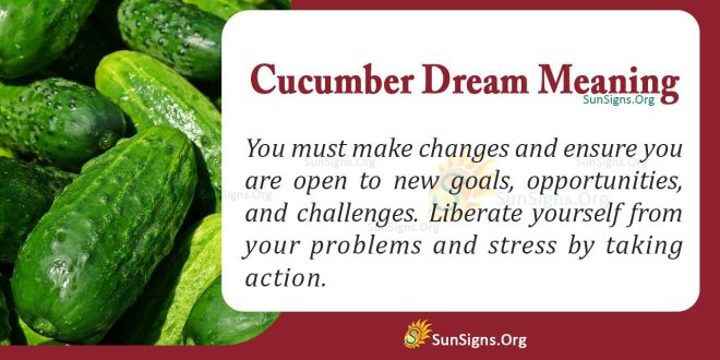 Cucumber Dream Meaning