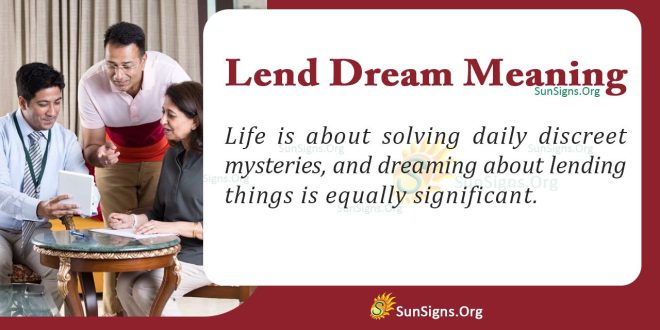 Lend Dream Meaning