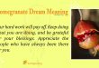 Pomegranate Dream Meaning