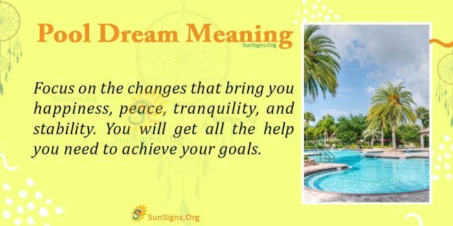 Pool Dream Meaning