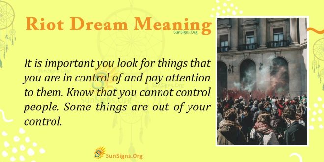 Riot Dream Meaning