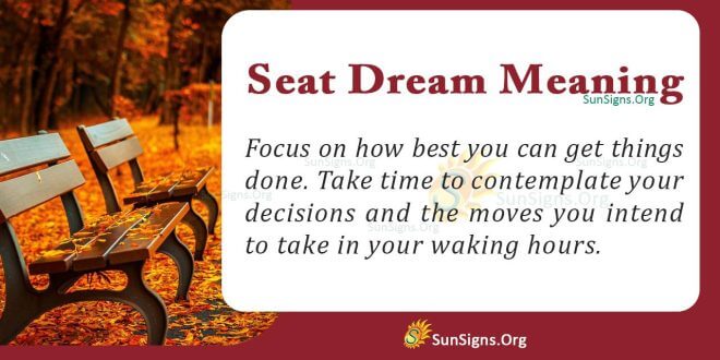 Seat Dream Meaning