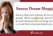 Sneeze Dream Meaning