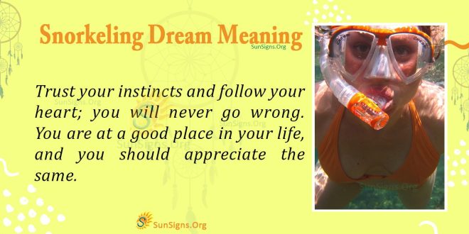 Snorkeling Dream Meaning