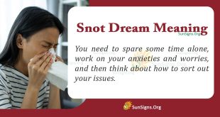 Snot Dream Meaning