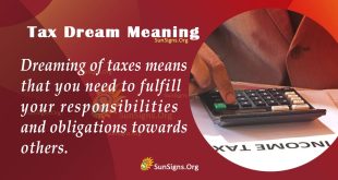 Tax Dream Meaning