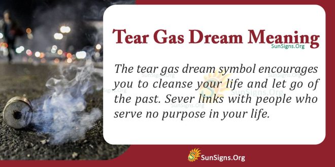 Tear Gas Dream Meaning