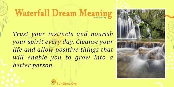 Waterfall Dream Meaning