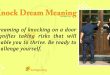 Knock Dream Meaning