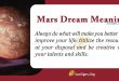 Mars Dream Meaning