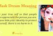 Mask Dream Meaning