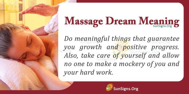 Massage Dream Meaning