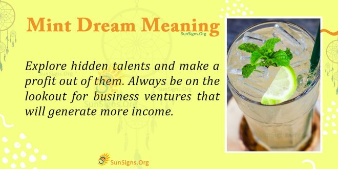 Mint Dream Meaning