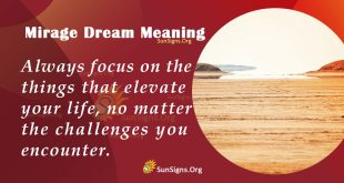 Mirage Dream Meaning