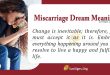 Miscarriage Dream Meaning