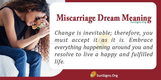 Miscarriage Dream Meaning