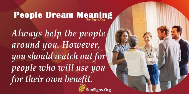 People Dream Meaning