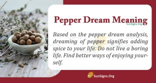 Pepper Dream Meaning