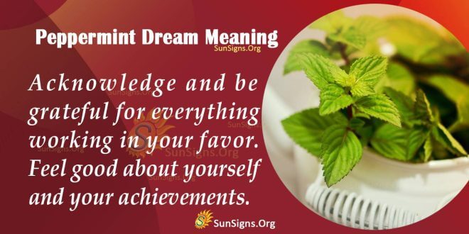 Peppermint Dream Meaning