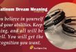 Platinum Dream Meaning