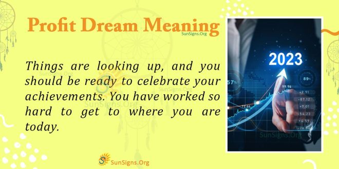 Profit Dream Meaning