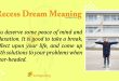 Recess Dream Meaning