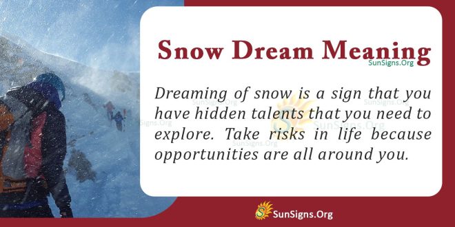 Snow Dream Meaning