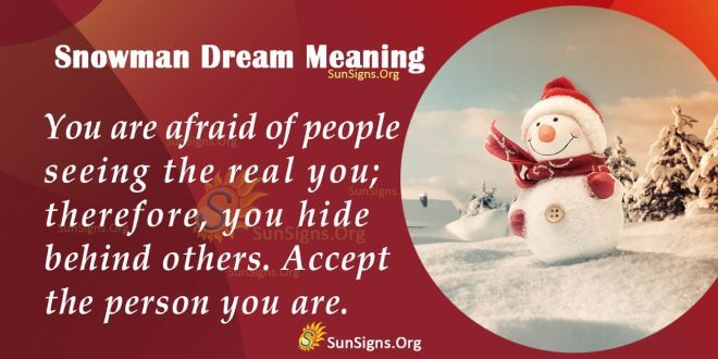 Snowman Dream Meaning