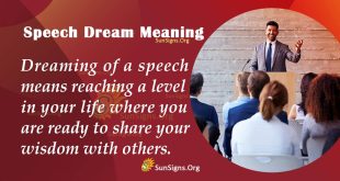 Speech Dream Meaning