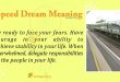 Speed Dream Meaning