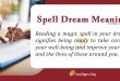 Spell Dream Meaning