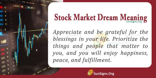 Stock Dream Meaning