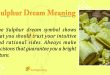 Sulphur Dream Meaning