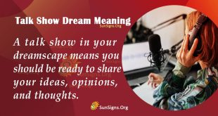 Talk Sahow Dream Meaning