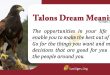 Talons Dream Meaning