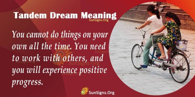 Tandem Dream Meaning