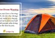 Tent Dream Meaning