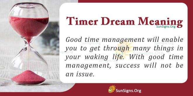 Timer Dream Meaning