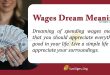 Wages Dream Meaning