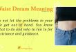 Waist Dream Meaning