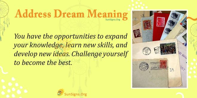 Address Dream Meaning