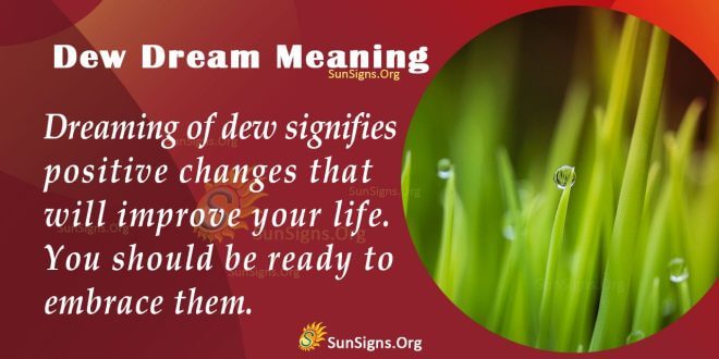 Dew Dream Meaning