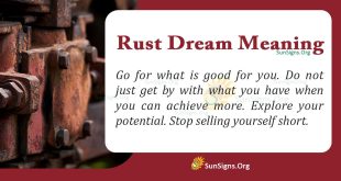 Rust Dream Meaning