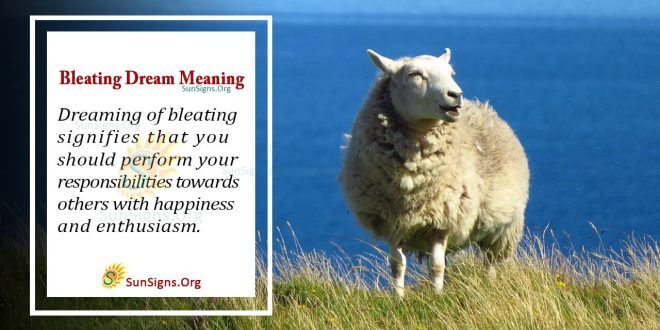 Bleating Dream Meaning